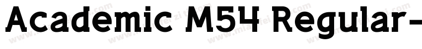 Academic M54 Regular字体转换